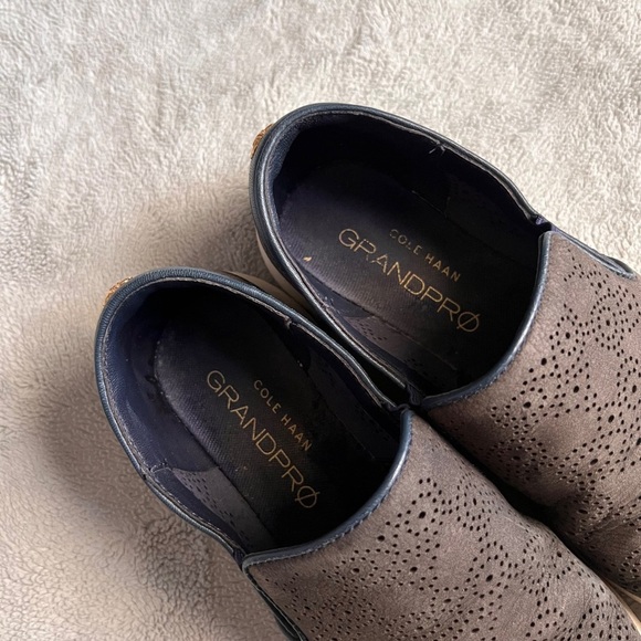 Cole Haan GrandPro Crosscourt Paisley Perforated Slip-On Skater Sneakers GrandOS - Picture 16 of 17